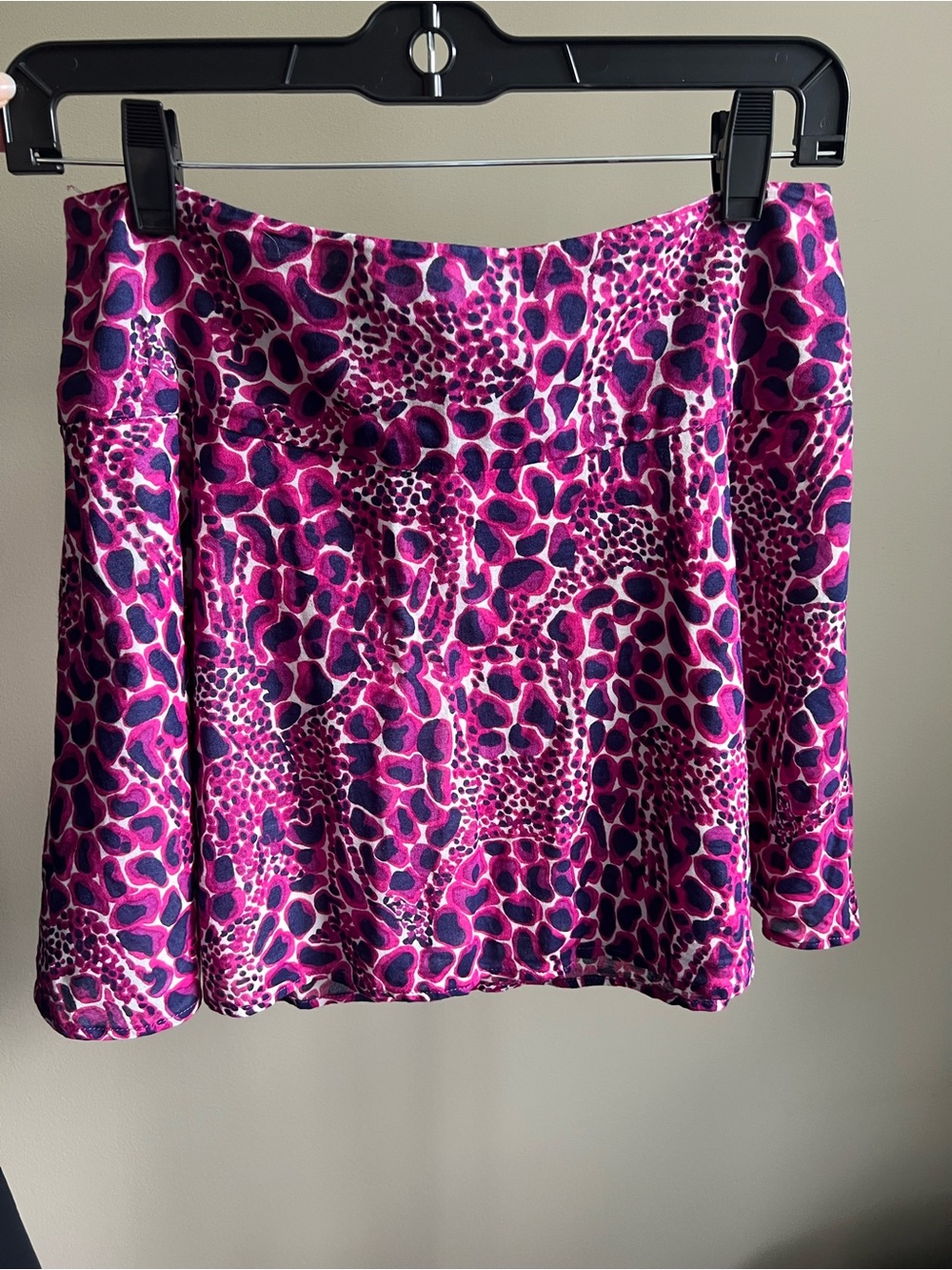 Lilly Pulitzer Pink and Navy Animal-Print Mini Skirt